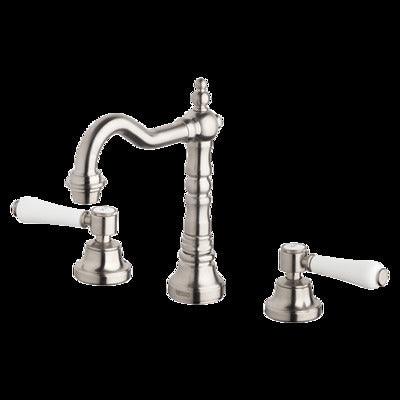 Provincial 3 Piece Basin Set W Lever Handles Bn - Burdens Plumbing