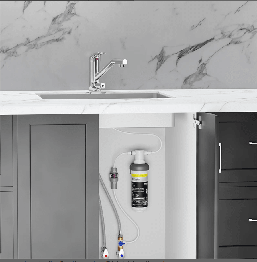 PURETEC QUICK TWIST ULTRA Z FILTER WITH TRIPLA T2 LED MIXER TAP Z1-T2 - Burdens Plumbing