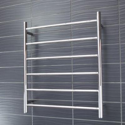 RADIANT 6 BAR RND NON HEATED RAIL 830 X 700 POL S/S - Burdens Plumbing