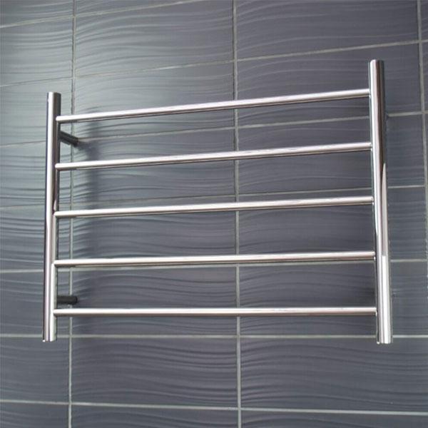 Radiant Round 5 Bar Non-Heated Rail 750mmx550mm Polished Stainless Steel - Burdens Plumbing