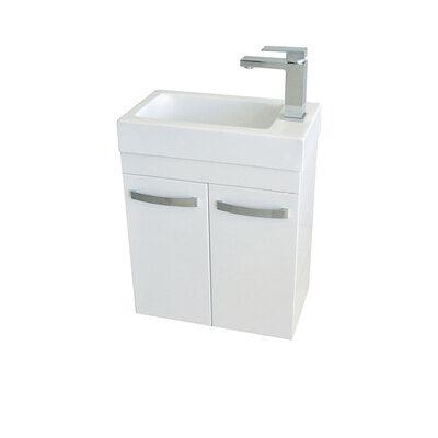 Ralph 450 X 250mm White Vanity Wall Hung(Fienza P#:4525Wall) - Burdens Plumbing