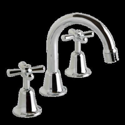 RAM DORSET BASIN SET G'NECK SPOUT CHROME - Burdens Plumbing