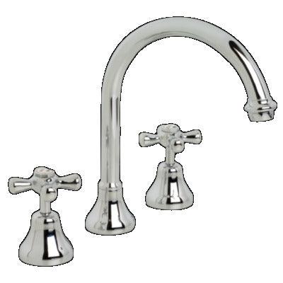 RAM MERINO F'WARD BOWL SINK SET C/W G'NECK SPOUT C/P - Burdens Plumbing