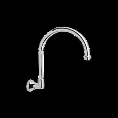 RAM MERINO WALL SINK G'NECK SPOUT 175MM CHROME WHITE - Burdens Plumbing