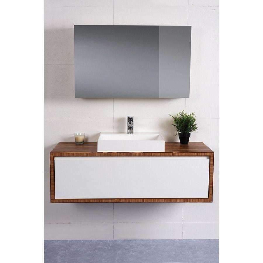 Rf Pure 1200 Bamboo Surround Wall Hung Vanity Unit Only - Burdens Plumbing