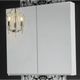 Rifco Platinum 450 Shaving Cabinet Single 730mm Gloss White - Burdens Plumbing