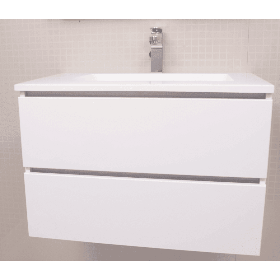 Rifco Platinum Double Drawer W/Hung Vanity Icon Top 900mm - Burdens Plumbing