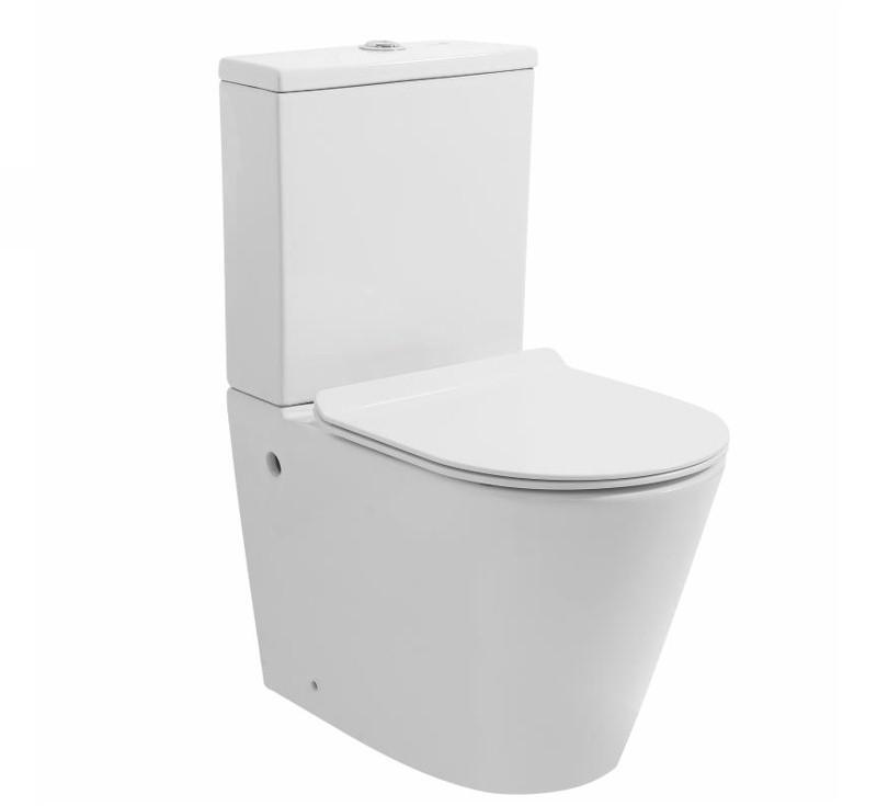 Sandra Rimless Space Saver Wall Faced Toilet Suite - Burdens Plumbing