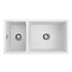 SEIMA OROS 822 ARQSTONE SINK 2 BOWL WHITE 820X440X210MM - Burdens Plumbing
