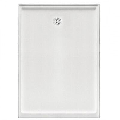 SHOWER BASE MARBLETREND 1220 X 900 REAR OUTLET WHITE - Burdens Plumbing