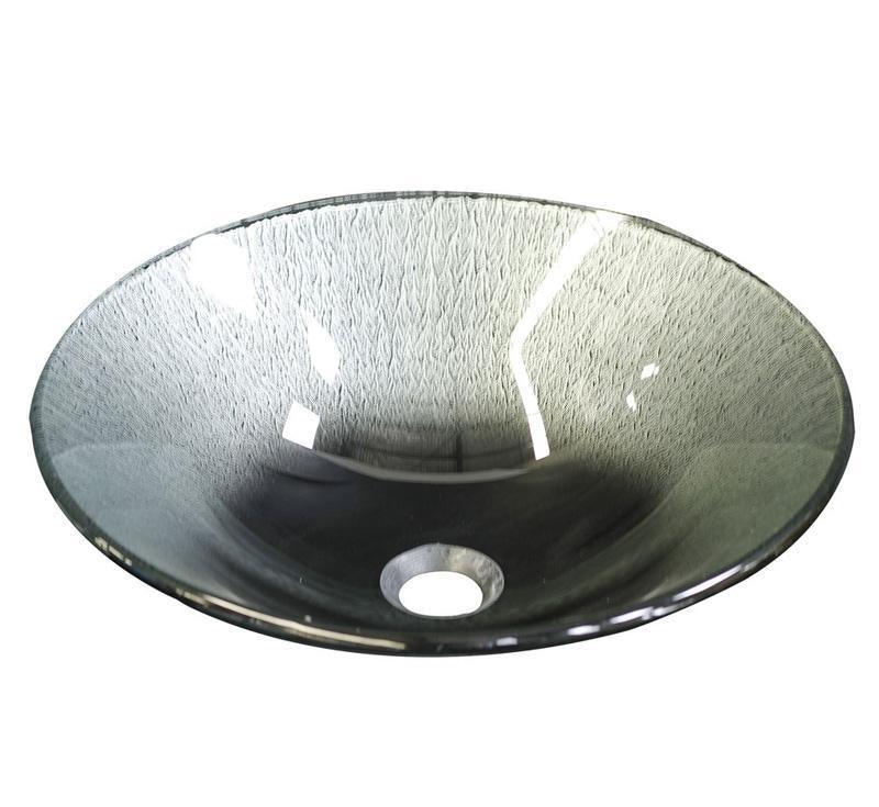 Silver Sunset Oval Glass Basin - Burdens Plumbing