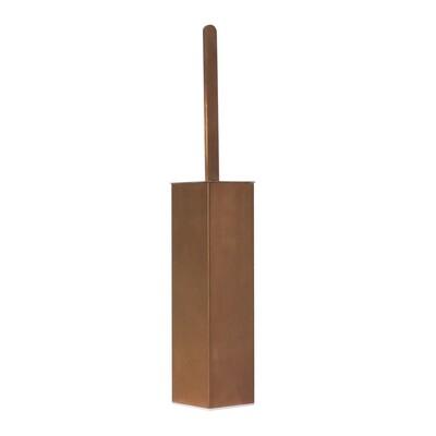 Streamline Arcisan Square Wall/Floor Toilet Brush Holder Brushed Rose Gold - Burdens Plumbing