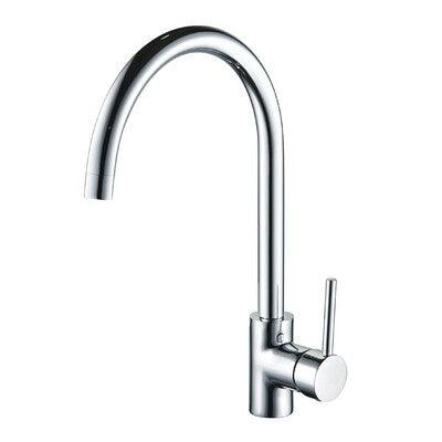 Streamline Axus Pin Lever Gooseneck Sink Mixer Brushed Brass Pvd - Burdens Plumbing