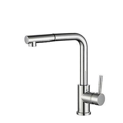 Streamline Axus Pin Lever Pull Out Spray Sink Mixer Brushed Brass - Burdens Plumbing