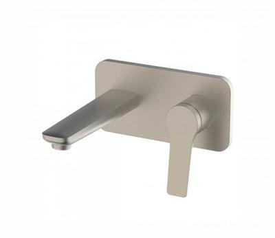 Studio Bagno Pop Wall Mounted Basin Mixer Brushed Nickel P002/Bn - Burdens Plumbing