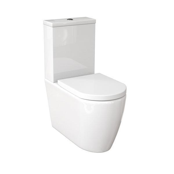 T&H NARVA WALL FACED SUITE RIMLESS THIN TOILET SEAT NA100RBTW-N - Burdens Plumbing