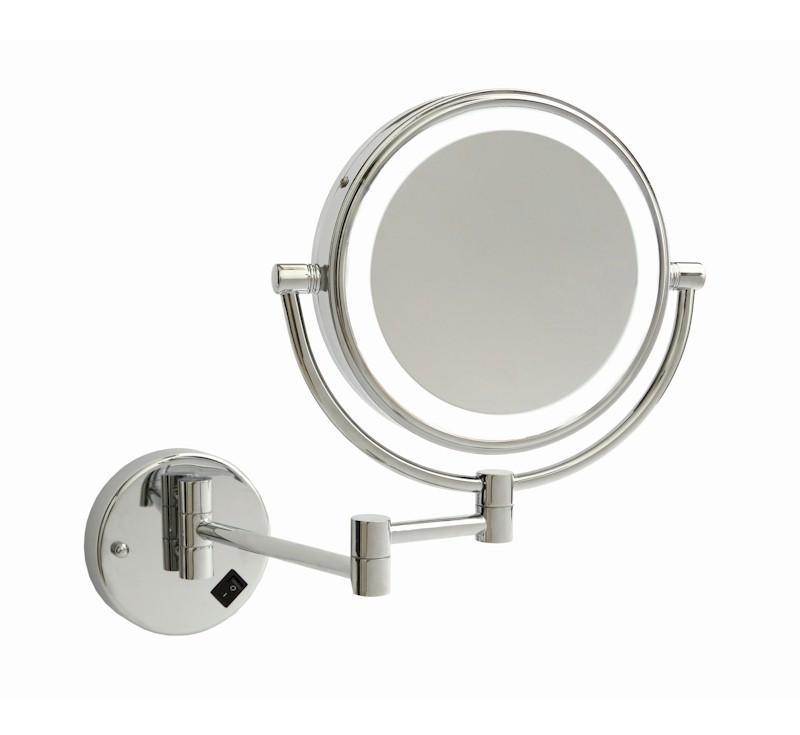 Ablaze Lit Magnifying Mirror Concealed 1X & 5X Mag Chrome - Burdens Plumbing