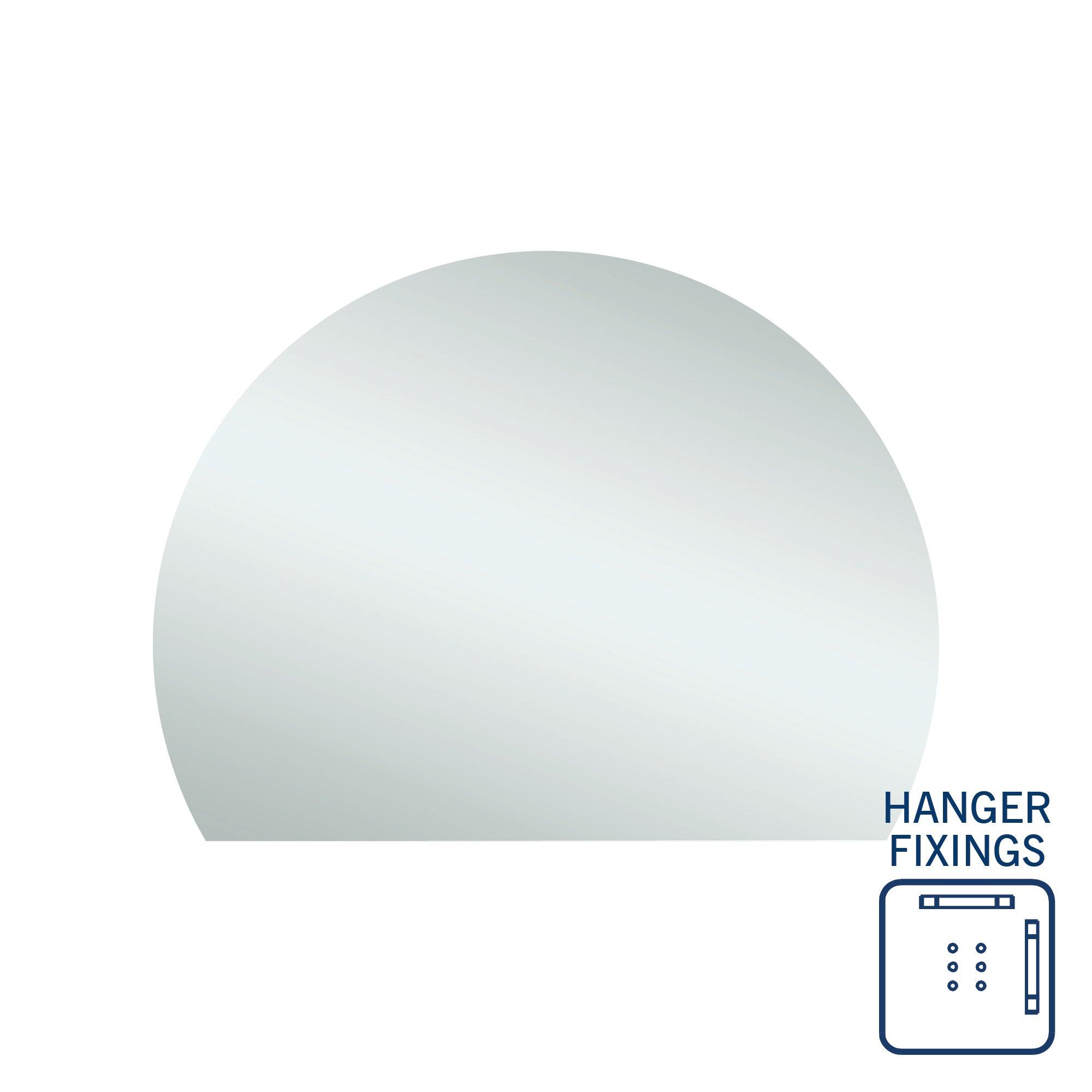 Thermogroup Hd1290Hn D-Shaped Polished Edge Mirror - Burdens Plumbing