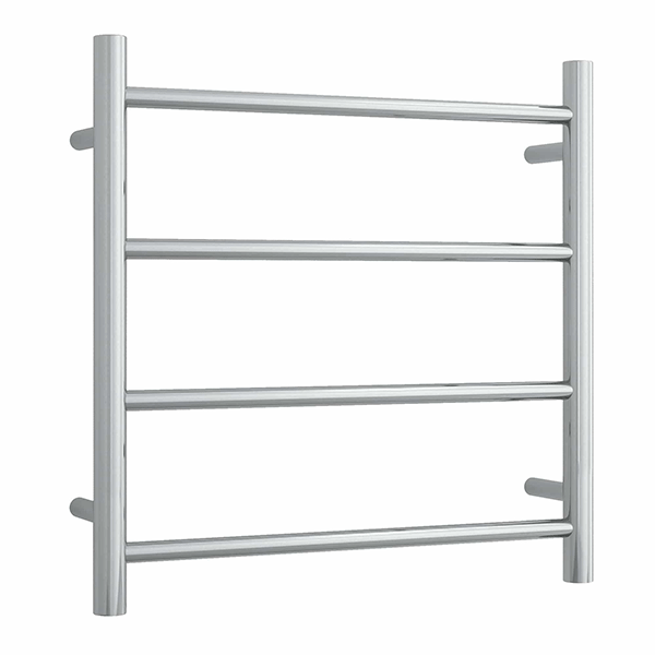 Thermogroup 4 Bar Thermorail Polished Stainless Steel Straight Round Heated Towel Ladder 550mm - Burdens Plumbing