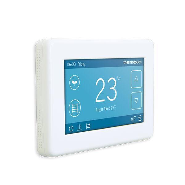 THERMOTOUCH 4.3DC DUAL THERMOSTAT 16A + 5A MAX LOAD - WHITE(THERMOGRP P#:5245) - Burdens Plumbing