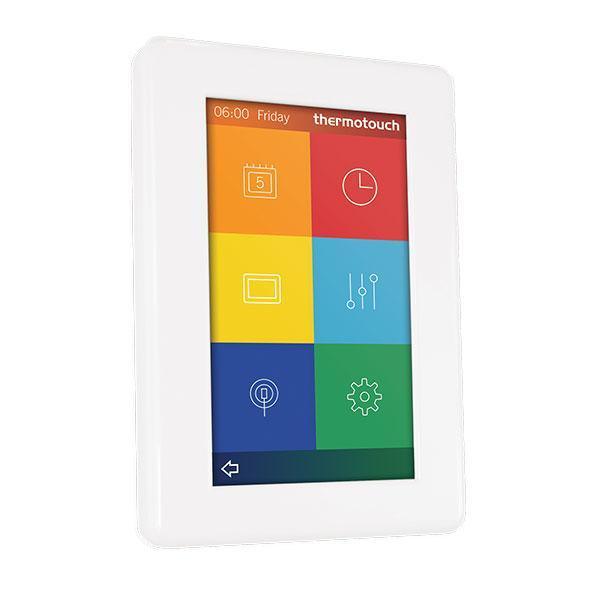 THERMOTOUCH 4.3DC DUAL THERMOSTAT 16A + 5A MAX LOAD - WHITE(THERMOGRP P#:5245) - Burdens Plumbing