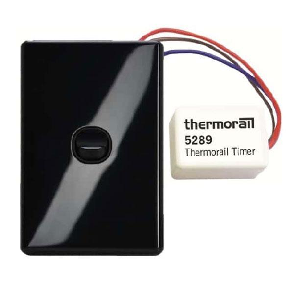 THERMORAIL ECO TIMER-BLACK - Burdens Plumbing