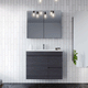 Timberline Bargo Wall Hung Vanity With Alpha Ceramic Top - Burdens Plumbing