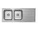 Turin 1180 Double Left Hand Bowl With Drainer(Castano P#:Tuss1180Lh) - Burdens Plumbing