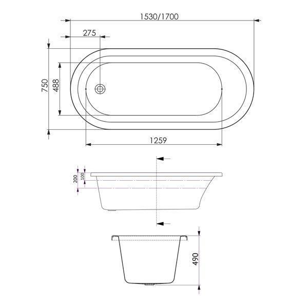 Uno 1700 Spa - Contour 12 Jets(Decina P#:Un1700Cnspawc) - Burdens Plumbing