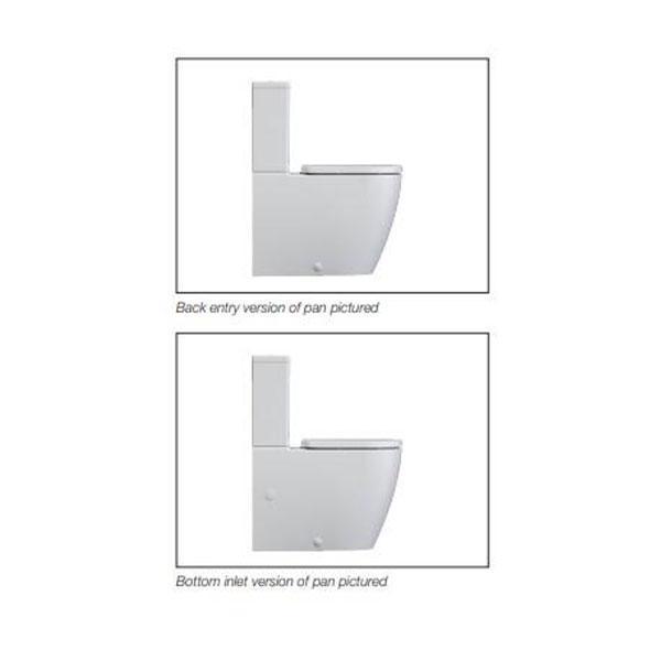 Urbane II Cleanflush® Wall Faced Close Coupled Toilet Suite (With Germgard®) - Burdens Plumbing