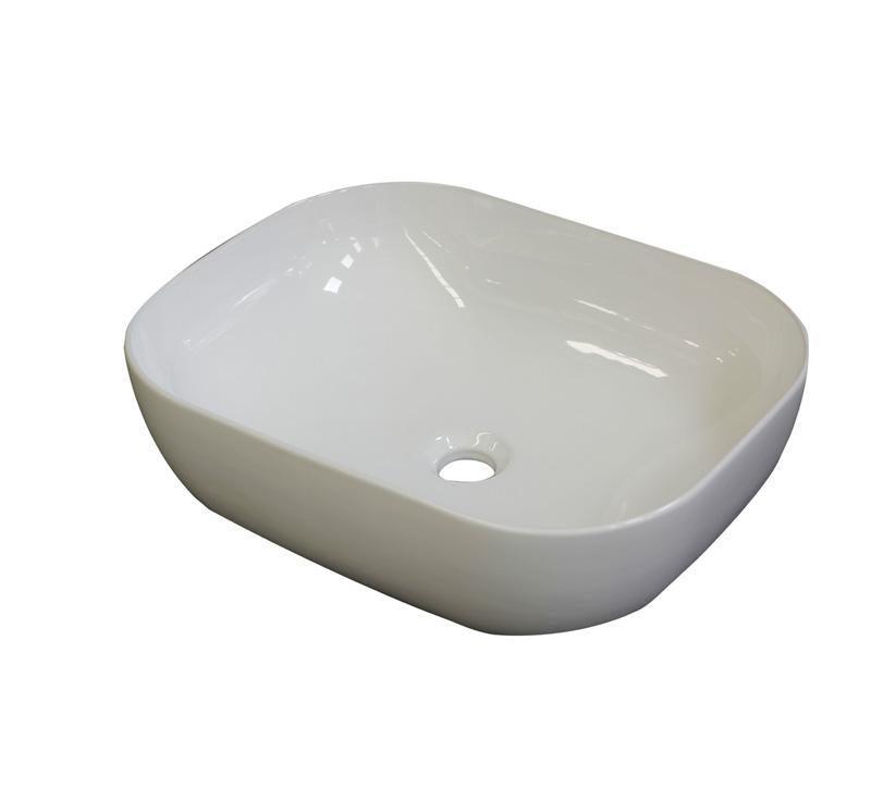 Urbino 460 Slim Basin Gloss White - Burdens Plumbing