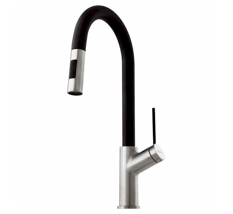 Vilo Pull Out Spray Mixer Brushed Nickel - Burdens Plumbing