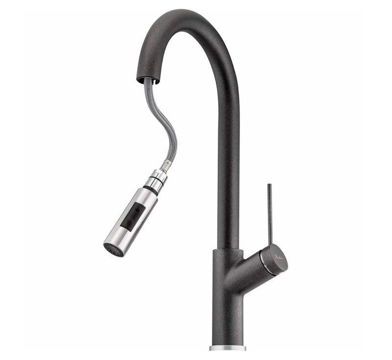 Vilo Pull Out Spray Mixer Brushed Nickel - Burdens Plumbing