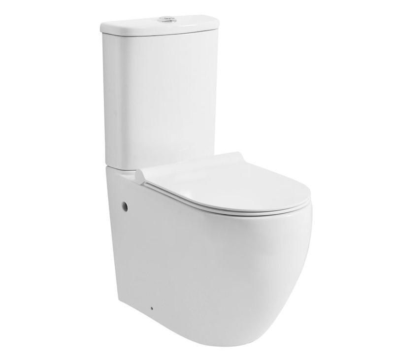 Zumi Donna Rimless Wall Faced Toilet Suite Extra Height - Burdens Plumbing