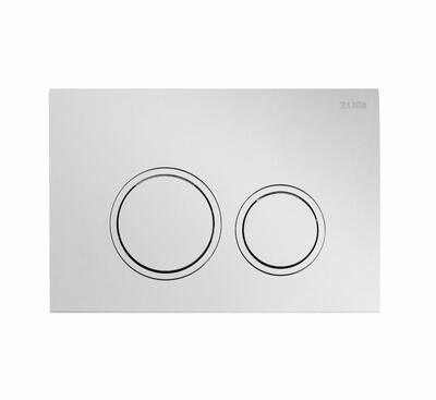 Zumi Java Round Stainless Steel Flush Plate Satin Chrome G3004118Mc - Burdens Plumbing